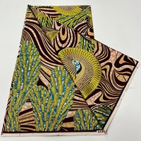 Nouveau Tissu Wax Africain Grand Format en Coton, Motifs Ankara Imprimés au Bloc, Tissu de Couture de Haute Qualité