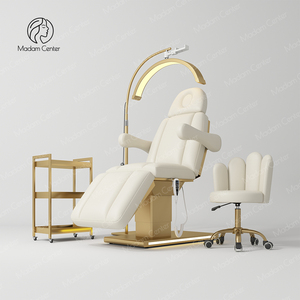 Lit <span class=keywords><strong>de</strong></span> beauté électrique moderne Madamcenter avec design ergonomique et cuir synthétique pour salon, spa, <span class=keywords><strong>table</strong></span> <span class=keywords><strong>de</strong></span> <span class=keywords><strong>massage</strong></span> pour soins du visage - Product Image 3