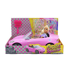 Poupée de mode en plastique de qualité supérieure, autocollants de voiture, brosse de toilettage, jouet unisexe, jeu de déguisement, cadeau d'anniversaire - Product Image 2