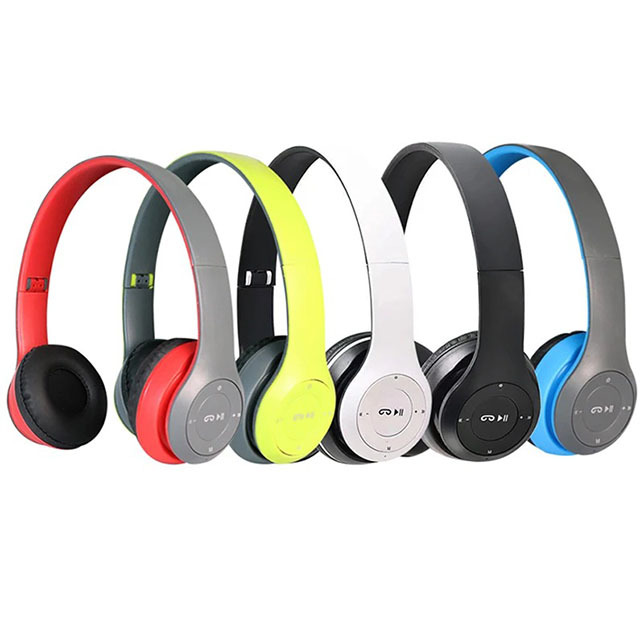 High Quality P47 Headset Gaming Noise Cancelling Foldable Blue Tooth 5.0 Wireless Headset with Mic OEM Multi-color Audifonos P47
