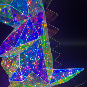 Prisme lumineux moderne irisé, animaux dinosaures, cadeaux écologiques, artisanat pour fête de remise de diplôme et anniversaire, décorations LED faites à la main - Product Image 4