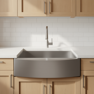 Lavello da cucina a incasso in acciaio inossidabile da 36 pollici, vasca singola, finitura spazzolata, facile da pulire - Product Image 2