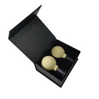 2 pièces/boîte Ventouses de massage en silicone médical et verre pour la médecine chinoise, ventouses à vide pour le corps et ventouses faciales pour le lifting de la peau