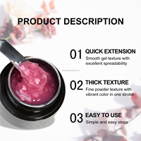 Gel d'extension professionnel en forme de cœur, non toxique, sans HEMA, pour ongles, fournitures de beauté pour salon, OEM accepté