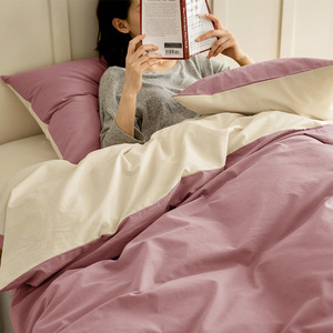 <span class=keywords><strong>2023</strong></span> Nuevo juego de cama de cuatro piezas cepillado de doble lucha transpirable para el hogar del hotel. - Product Image 1