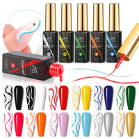 AS dessiner peinture Gel vernis à ongles Liner Set lignes Nail Art vernis ensemble 12 couleurs tremper UV LED français manucure Gel vernis