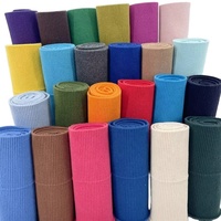 Conception d'usine 95% coton 5% Spandex ourlet côtelé de haute qualité manchette et ourlet côtelé en tricot coloré