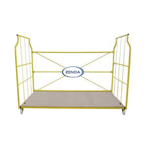 जेंडा गुणवत्ता स्टील उज्ज्वल सतह स्थिर भार 500 किलोग्राम स्टील भारी शुल्क फर्नीचर मूविंग फोल्डेबल ट्रॉली - Product Image 2