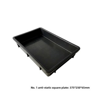 Baki plastik hitam Anti statis tebal pelat persegi kotak penyimpanan produk keselamatan - Product Image 3