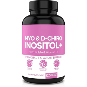 Suplemento Premium de Inositol, Cápsulas de Mio-Inositol, Apoyo para Mujeres, Vitamina Folato, Inositol para Mujeres, Cápsulas de D-Chiro-Inositol - Product Image 1