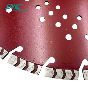 Lame de scie diamantée SANG Arix Technology de 350 mm à haute efficacité de coupe, soudée au laser, pour découpeuse de béton armé - Product Image 4