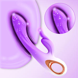 G-spot Silicone AV Rabbit Double Shock Mujer Silicona Productos de <span class=keywords><strong>embarazo</strong></span> suave Productos de planificación familiar - Product Image 2