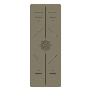 เสื่อโยคะ PU ทนต่อการฉีกขาด 183 ซม. หนาขึ้น ดูดซับแรงกระแทก กันลื่น กันเสียง พร้อมเส้นบอกท่าทาง สำหรับออกกำลังกายที่บ้าน - Product Image 1