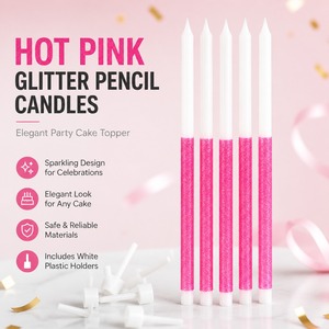 Bougies d'<span class=keywords><strong>anniversaire</strong></span> scintillantes à combustion sûre, design long et fin, pour la décoration <span class=keywords><strong>de</strong></span> gâteaux <span class=keywords><strong>de</strong></span> <span class=keywords><strong>mariage</strong></span> et <span class=keywords><strong>de</strong></span> fêtes à thème - Product Image 5