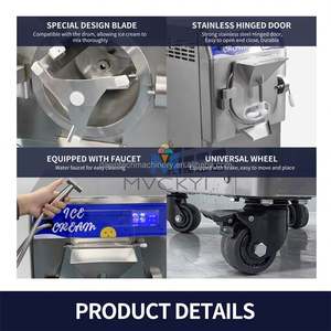 เครื่องทำไอศกรีมเจลาโต้แบบแนวนอน 100 ลิตร/ชั่วโมง 5 โปรแกรม สไตล์อิตาเลียน สำหรับไอศกรีมอาร์ติซาน ฮาร์ด ซูเปอร์พรีเมียม และไอศกรีมอาซาอิ - Product Image 5