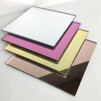 Plaque acrylique miroir argentée rose dorée, plaque acrylique miroir Perspex, plaque acrylique miroir sur mesure