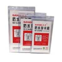 Étui en plastique souple transparent A4 imperméable, ensemble de licence commerciale A3, sac de classement imperméable A5, ensemble de cartes A6 avec poche avant.