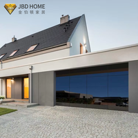 JBDhome Porte de garage résidentielle au design moderne Ouvre-porte automatique pour piétons en alliage d'aluminium Surface finie pour villa