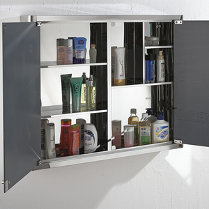 7004 en acier inoxydable <span class=keywords><strong>wc</strong></span> suspendu miroir <span class=keywords><strong>armoire</strong></span> avec lumière - Product Image 2