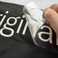 Lettres 3D en silicone personnalisées pour transfert thermique, avec support à froid, logo thermocollant, étiquette en caoutchouc écologique et lavable pour vêtements