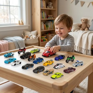 Scatola da esposizione per auto in lega personalizzata trasparente per auto, modello di veicolo sportivo, Diorama <span class=keywords><strong>1</strong></span>:64, giocattolo per auto - Product Image 5