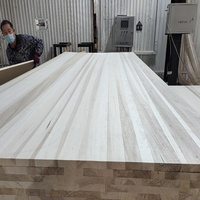 Venta de fábrica Precio de madera de álamo M3 Panel de madera de sauna Tableros de madera maciza de Álamo