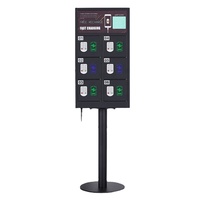 Boîte de charge pour téléphone portable intérieur à 8 portes Station de charge Écran de rangement et casier de paiement par mot de passe Service OEM ODM