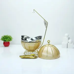 Prêt à expédier : Réchaud de buffet rond 8L en acier inoxydable pour la vente en gros, l'approvisionnement hôtelier et le maintien au frais des aliments lors de réceptions - Product Image 3