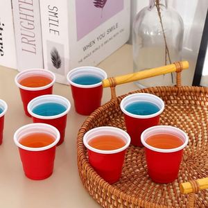 Gobelets en plastique jetables personnalisés avec logo de marque, réutilisables, 12/16 oz, ensemble de beer pong personnalisé, gobelets de fête beer pong, <span class=keywords><strong>gobelet</strong></span> rouge - Product Image 6