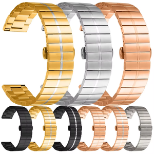 <span class=keywords><strong>Bracelet</strong></span> de montre en acier inoxydable à boucle papillon pour montre connectée <span class=keywords><strong>Fitbit</strong></span> Versa, accessoire de remplacement, vente en gros - Product Image 2