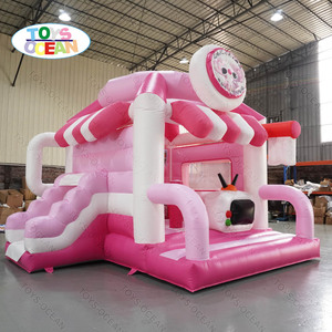 Château gonflable commercial personnalisé, grand éléphant, combo toboggan, trampoline, adapté à la <span class=keywords><strong>location</strong></span> de fête pour enfants - Product Image 4