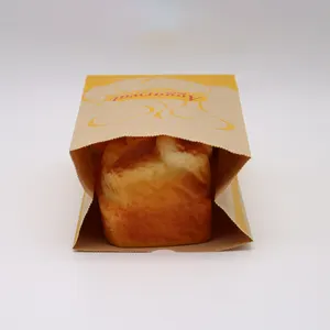 Kingwin toptan Kraft gıda kese kağıdı bakkal sandviç paket Fast Food ambalaj çanta öğle yemeği için geri dönüşümlü kahverengi renk