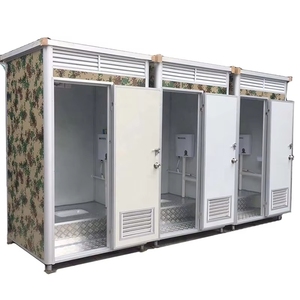 TOPPRE Salle de bain Toilette portable pour adultes Toilettes publiques <span class=keywords><strong>WC</strong></span> Salle de douche mobile Cabine de toilette VIP Toilette préfabriquée à cadre en acier léger - Product Image 6