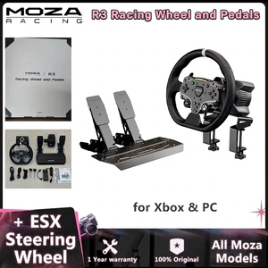 Paquete de Simulación de Carreras MOZA Racing R3 <span class=keywords><strong>3</strong></span>.9Nm Direct Drive con Volante ESX y Pedales para Xbox y PC, Compatible con Venta al Por Mayor Global - Product Image 1