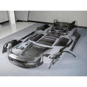 Facelift para Porsche <span class=keywords><strong>Carrera</strong></span> S 911 992 2018-2024 a Topcar Stinger GTR Kit de carrocería de fibra de carbono seco Barra frontal - Product Image 4