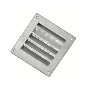Rejilla de Ventilación Cuadrada de Aluminio Fundido de 150 mm, Rejilla de Ventilación para Pared Exterior con Malla Antiinsectos Integrada - Product Image 5