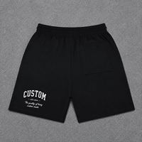 Shorts décontractés pour hommes 100% polyester, impression sérigraphique, taille élastique avec cordon de serrage, streetwear, longueur genou, shorts de sport, impression personnalisée