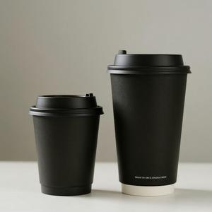 Vasos de Café Calientes de Papel Kraft Compostable y Reciclable de Doble Pared, Aptos para Alimentos, con Impresión Digital de Serigrafía y Logotipo Personalizado - Product Image 4