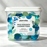 Lessives en capsules hydrosolubles Bluebell, parfum floral élégant, élimination des taches tenaces, parfum longue durée, perles de lessive