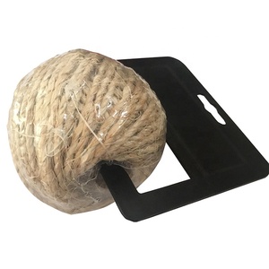 100% Natürliches Jute Geflochtenes Gedrehtes Seil DIY Dekorationskordel Bindfaden Sisal Manila Recycelbares Verpackungsseil - Product Image 3