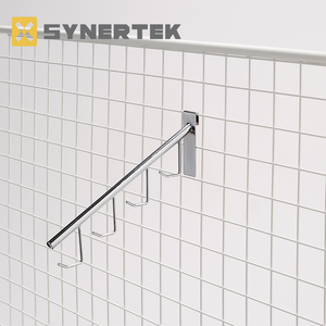 Siêu thị hiển thị <span class=keywords><strong>Hooks</strong></span> đôi dòng kim loại giá thẻ linh hoạt lưới Bảng điều chỉnh lưới tường móc cho cửa hàng bán lẻ - Product Image 6