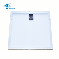 Panneau solaire en verre laminé de sécurité 15V, module de panneau solaire en verre composite 25W, mini chargeur solaire extérieur ZW-25W-15V