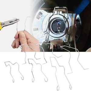 Clips de fixation de phares de voiture H1 H3 H4 H7 en acier inoxydable, 6 pièces, 9 pièces, 12 pièces, 24 pièces pour BMW série 1, série 3, E46 - Product Image 2