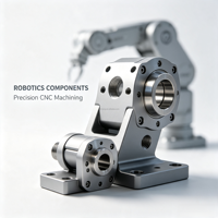Pièces de robot à articulation de précision usinées CNC, composants mécaniques personnalisés en acier inoxydable de Shenzhen