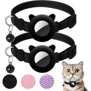 2 Pack Cat Collar With Breakaway Buckle And <b>Bell</b> Adjustable Nylon For <b>Small</b> Cats Black - Product Image 1