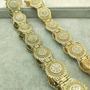 C Grande Taille Full Rhinestone Maroc <span class=keywords><strong>Ceinture</strong></span> Or Argent Couleur <span class=keywords><strong>Caftan</strong></span> Chaîne De Taille Ethnique Bijoux De Mariage En Gros - Product Image 3