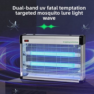 Tueur de moustiques électrique commercial sous lampe, anti-insectes d'intérieur à LED, destructeur de mouches, indice de protection IP33, construction en alliage - Product Image 3