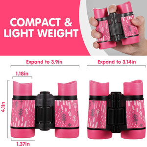 4x30 nhỏ gọn cao su xử lý Non-Slip trẻ em Kính thiên văn gấp quang học Ống nhòm đồ chơi cho trẻ em - Product Image 3