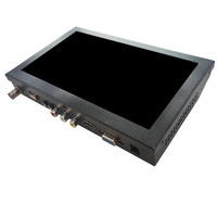 Moniteur d'ordinateur compact haute résolution 8 pouces, boîtier métallique industriel, moniteur LCD avec entrée USB AV BNC VGA pour CCTV STB