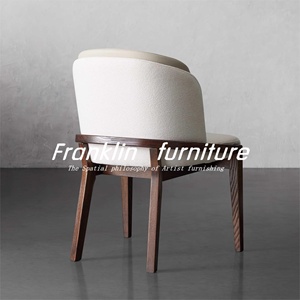 Fransız <span class=keywords><strong>Vintage</strong></span> masif meşe ahşap yemek sandalyesi ile işık lüks antik tasarım orta arkalığı ev ofis otel villa kullanımı için - Product Image 3
